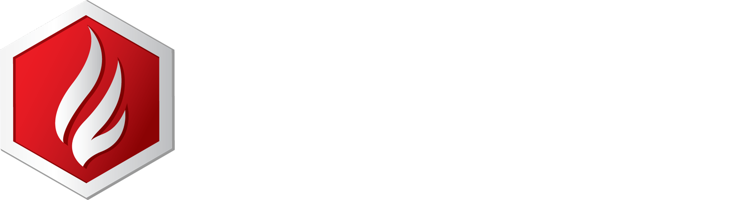 Endeavor Fire Protection logo, white text